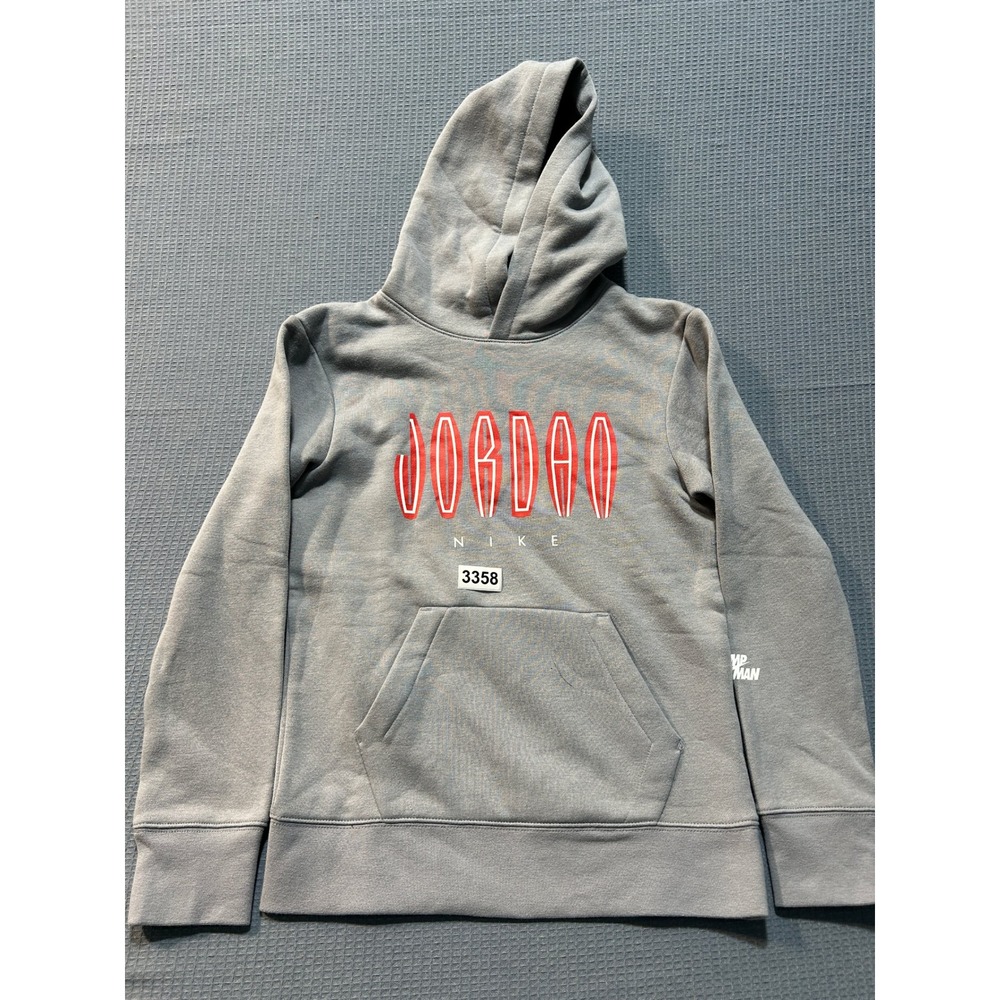 Jordan Jumpman Graphic Hoodie Boys Size Medium Stealth Grey 95B685-G5Q
